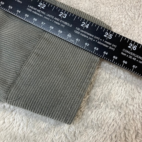 Forsyth of Canada Corduroy Shirt XL Olive Green Long Sleeve Button Down Mens - Picture 7 of 10